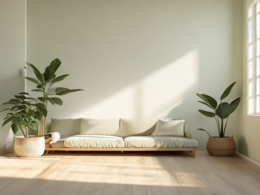 Arbejdsmand laver stræk ved sit skrivebord